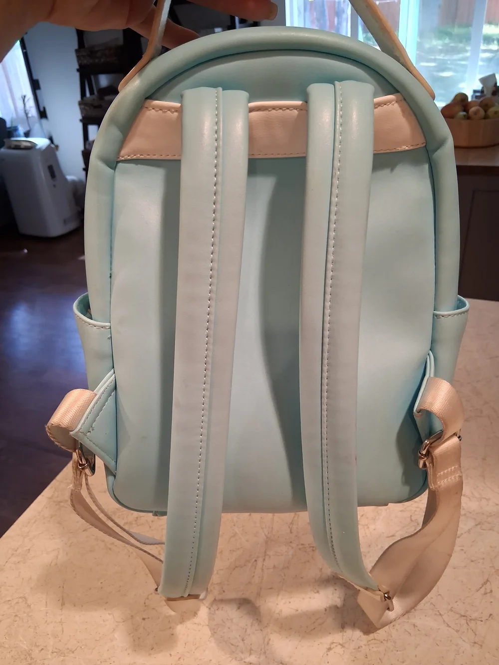 Loungefly DISNEY UP! Light Blue Balloon Pom-Pom Backpack